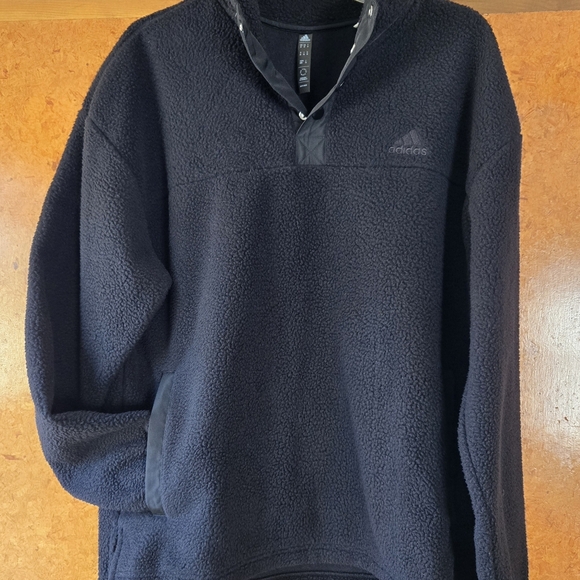 Adidas Black Fleece quarter button Up sweater - Picture 4 of 4